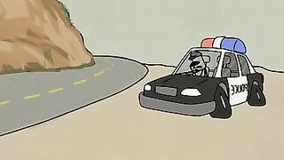Sad policeman