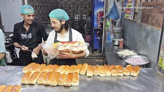 Super Special Egg Burgers | Double Shami Burger Cooking | Karachi Street Food Anda Bun Kabab Making