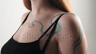 Tattoo on woman's shoulder