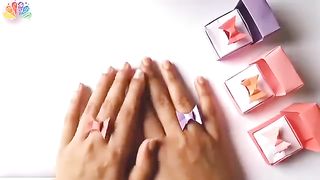 How to Make Easy Beautiful paper Ring DIY Paper Ring Easy Paper Jewellery paper craft idea