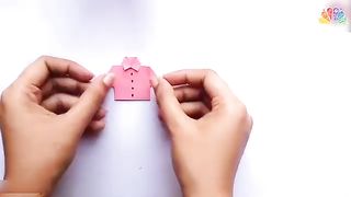 How to Make Paper Shirt _DIY Origami Paper Crafts_Origami Paper Shirt Tutorial_Kids crafts