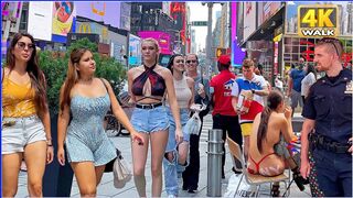 【4K】WALK Times Square NEW YORK City USA 4k video Travel