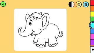 Mewarnai Seekor Anak Gajah