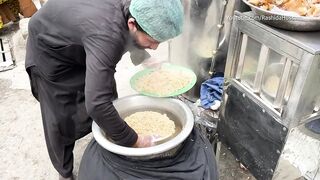 Peshawari Zaiqa Chawal | Kabuli Pulao Giant Tender Meat Mountain | Street Food Afghani Chawal