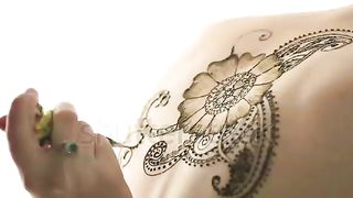Beautiful flower tattoo