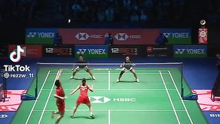 Epic badminton moment