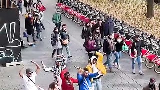 who wants to participate in the macarena.