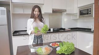 girl cooking