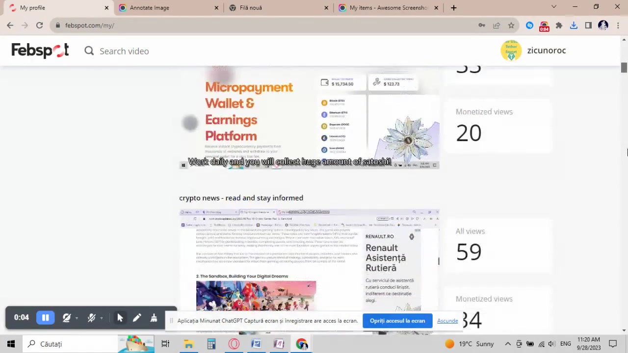 how to earn money by uploading videos on febspot bt video monetization by zicunoroc