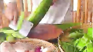 Sauteed water spinach