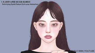 ASMR CARE ANIMATION COLLECTION 3 || Eyelid Sebum, Braces, Shaving, Skin Care, Waxing