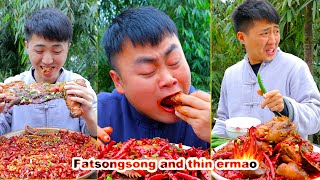 FatSongsong and ThinErmao Eat Spicy Collection (02), how can you miss it_ __ interesting videos.