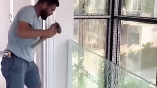 Cracked glass design for Stairs