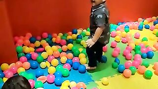 Kids fun in play zone