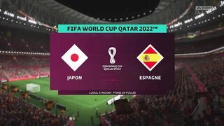FIFA World Cup Qatar 2022 : Japon VS Espagne Gameplay