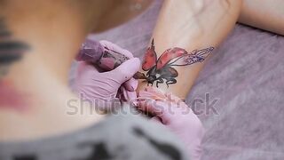 Tattoo on the leg 2