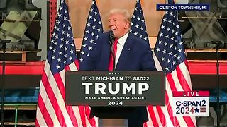 Trump Compares Biden’s Crowd to His MASSIVE Crowd Speaking to UAW Workers in Michigan