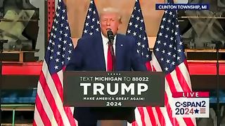 President Trump Slams Crooked Joe Biden While Addressing UAW Workers in Michigan