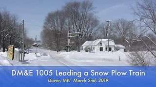 Train Snow Plowing Action