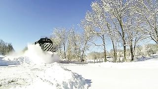 Snow plow train