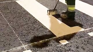 ASMR Road Painting *SATISFYING*
