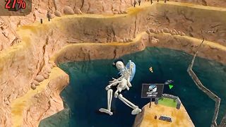 Policeman falls into a ravine - Falling lvl 2