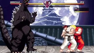 GODZILLA VS STREET FIGHTERS - HIGH LEVEL EPIC