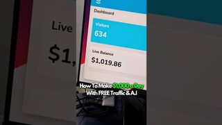 Make $1,019 Takes 10mins Daily With FREE Traffic + Ai + Affiliate Marketing????.