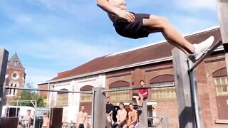 Champion free running parkour