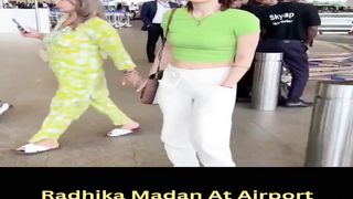 Radhika Madan At Airport #shorts #radhikamadan #bollywood #short #trending #viral #shortvideo