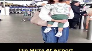 Dia Mirza At Airport #shorts #diamirza #short #trending #viral #bollywood #shortvideo