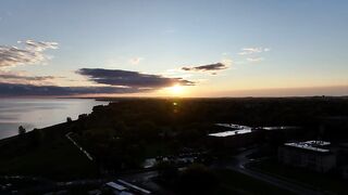Sunset is stunning when see from above the earth