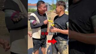 Screaming chicken blindfolds and beats people challenge - drowned chicken!