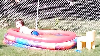 funny video playing with water