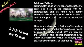 Adab Ta'lim wa Ta'lum