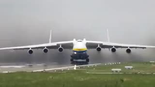 Miss this giant bird! Antonov AN-225 taking off from Leipzig/Halle Airport