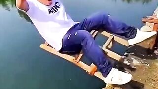 Respect - Chinese most funny video  ~mini wood toy-woodworking art skill wood _ hand Crafts_#shorts