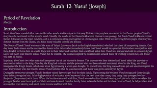 Surah Yusuf (Joseph)_ Arabic and English translation.