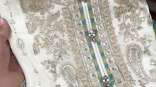 Stitch silver eembroidery suit