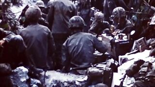 WWII Historical | US Marines Crossing Peleliu Airfield | 16th Sept 1944 | RCF