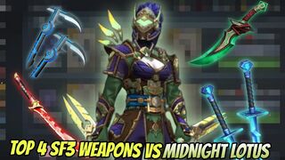 Top 4 Shadow Fight 3 weapons vs Mignight Lotus | Shadow Fight 3 