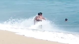 She will never go in the beach