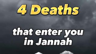 4 Deaths that enter you in Jannah ! ❤️ | #shorts #