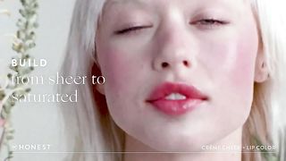 Honest Beauty 2-in-1 Creme Cheek Blush + Lip Color | EWG Verified, Vegan + Cruelty Free | Rose Pink, .1 oz