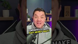 5 Websites That Will Pay You EASY Money Daily (Easy Work At Home Jobs).