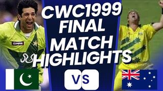 World Cup 1999 Final Match || Full Highlights || Pak vs Aus #icc #pcb #worldcup1999 #cricket