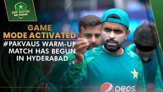 GAME MODE ACTIVATED | #PAKvAUS warm-up match has begun in Hyderabad| PCB | MA2A