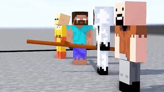 HELP Herobrine Throw SPEAR VS Entity VS Notch #herobrine #minecraft #shorts #entity