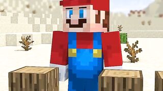 HELP Herobrine Break Bedrock VS Mario VS Luigi - #herobrine #minecraft #shorts #marioluigi