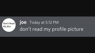 Don T read my profile picture